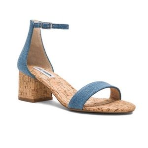 Steve Madden denim ankle strap sandal - Size 6.5